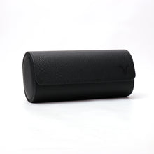 Lade das Bild in den Galerie-Viewer, Uhrengehäuse - schwarzes Leder, lila Interieur