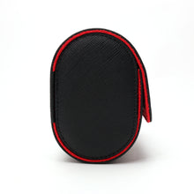 Lade das Bild in den Galerie-Viewer, Uhrengehäuse - schwarzes Leder, rotes Interieur