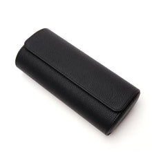 Lade das Bild in den Galerie-Viewer, Uhrengehäuse - schwarzes Leder, lila Interieur