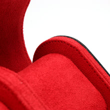 Lade das Bild in den Galerie-Viewer, Uhrengehäuse - schwarzes Leder, rotes Interieur