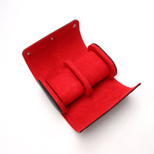 Lade das Bild in den Galerie-Viewer, Uhrengehäuse - schwarzes Leder, rotes Interieur